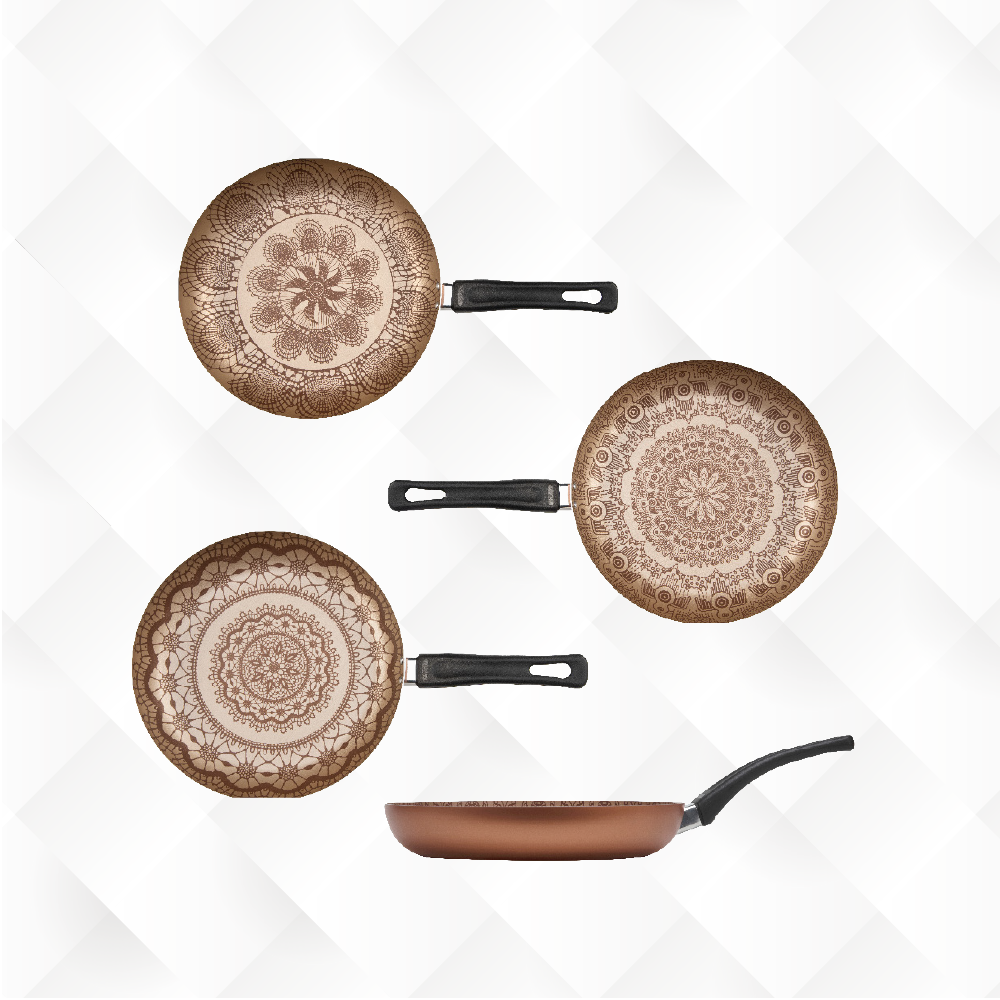 Frigideira Gourmet Decor Cereja e Cobre(Sartén / Non-Stick Decor Frying Pan)